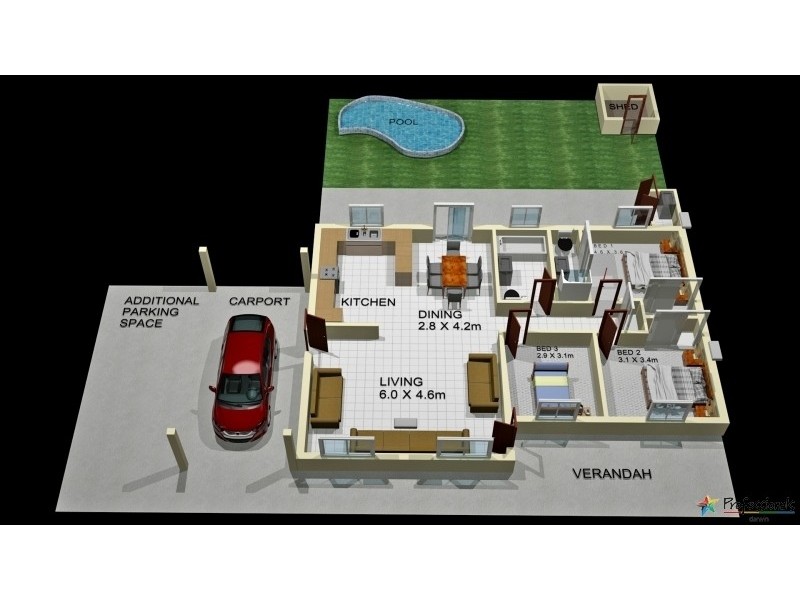 51 Sibbald Crescent, Woodroffe NT 0830 Floorplan