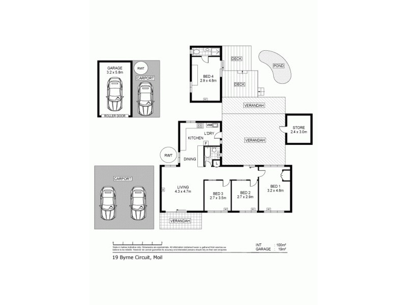 19 Byrne Circuit, Moil NT 0810 Floorplan