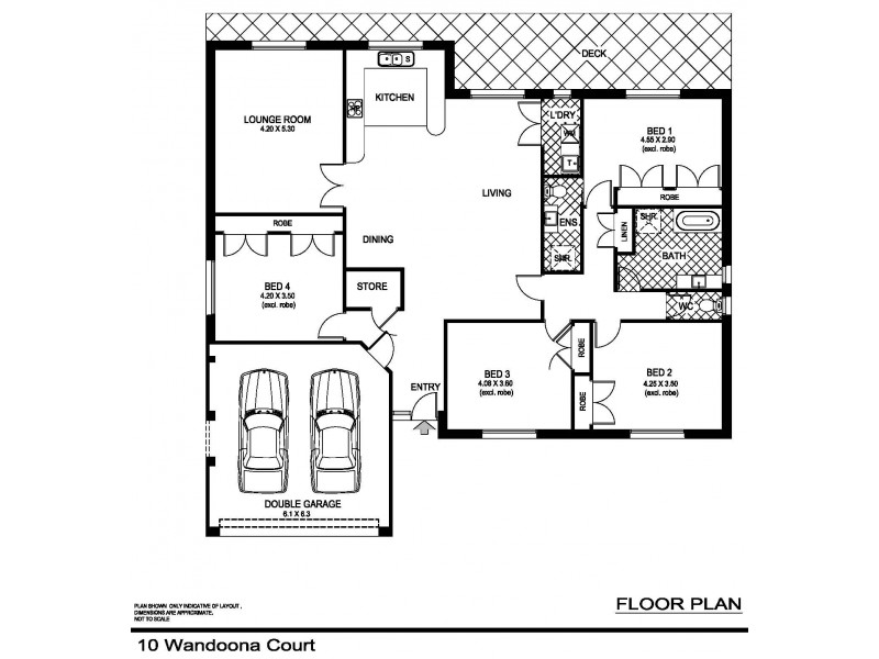 10 Wandoona Court, Mudgee NSW 2850 Floorplan