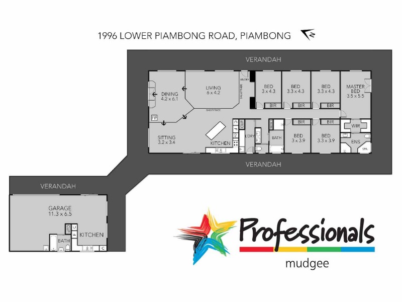 1996 Lower Piambong Road, Mudgee NSW 2850 Floorplan
