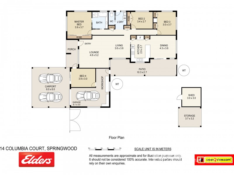 14 COLUMBIA COURT, Springwood QLD 4127 Floorplan