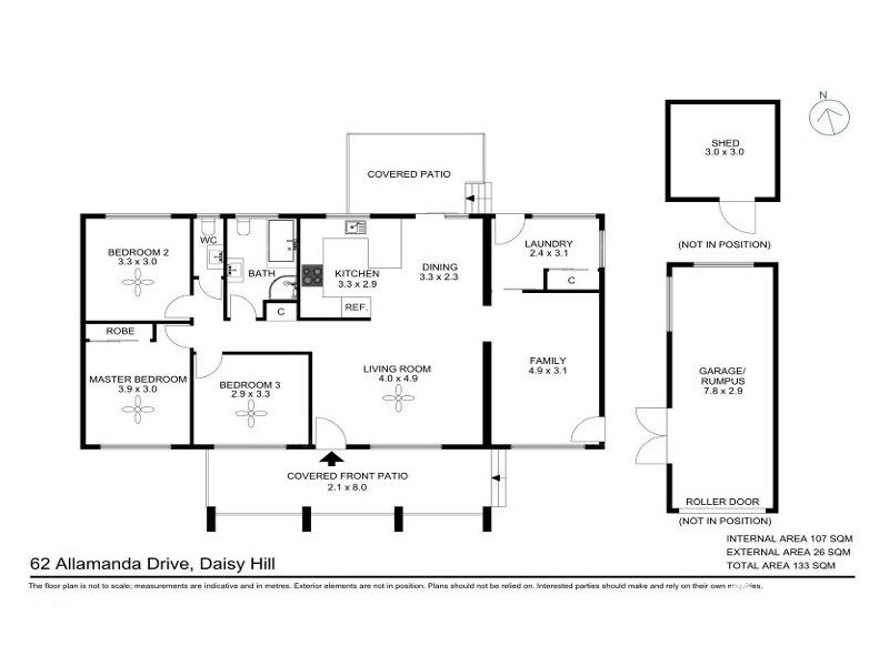 62 Allamanda Dr, Daisy Hill QLD 4127 Floorplan