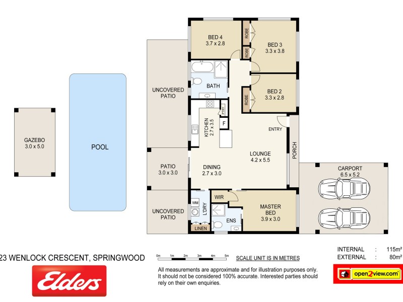 23 Wenlock Crescent, Springwood QLD 4127 Floorplan