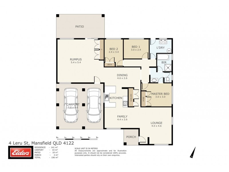 4 LERU STREET, Mansfield QLD 4122 Floorplan
