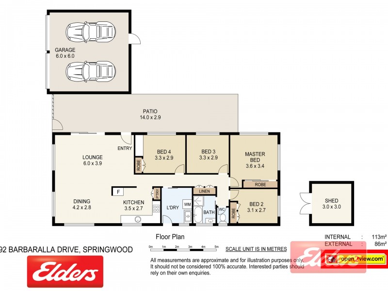 96 Barbaralla Drive, Springwood QLD 4127 Floorplan