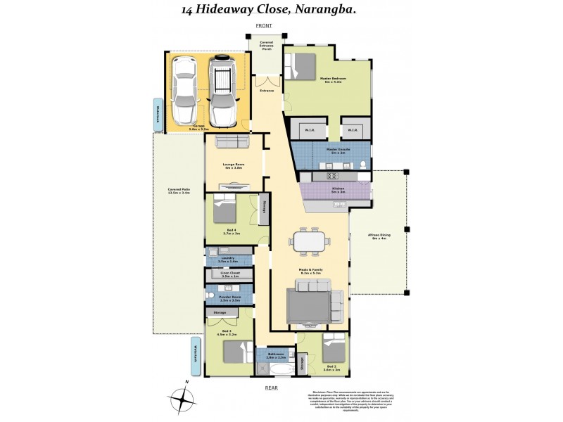 14 Hideaway Close, Narangba QLD 4504 Floorplan