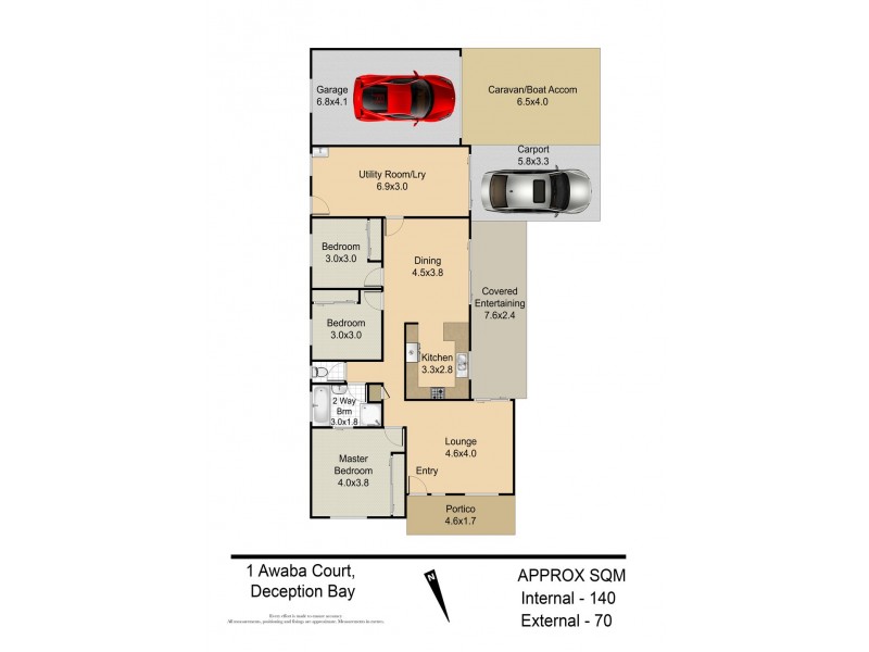 1 Awaba Court, Deception Bay QLD 4508 Floorplan