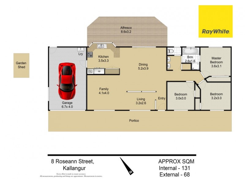 8 Roseann ST, Kallangur QLD 4503 Floorplan