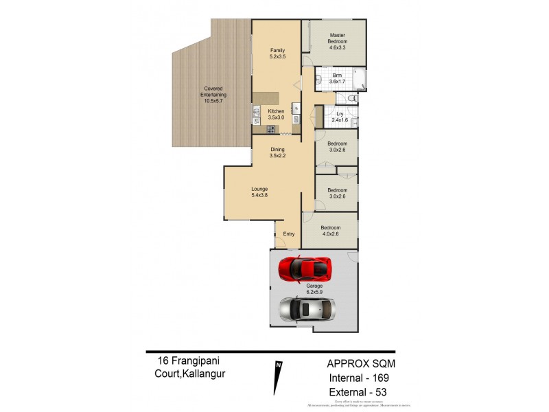 16 Frangipani, Kallangur QLD 4503 Floorplan