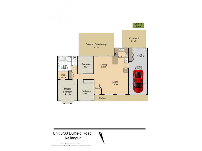8/130 Duffield Rd, Kallangur QLD 4503 Floorplan