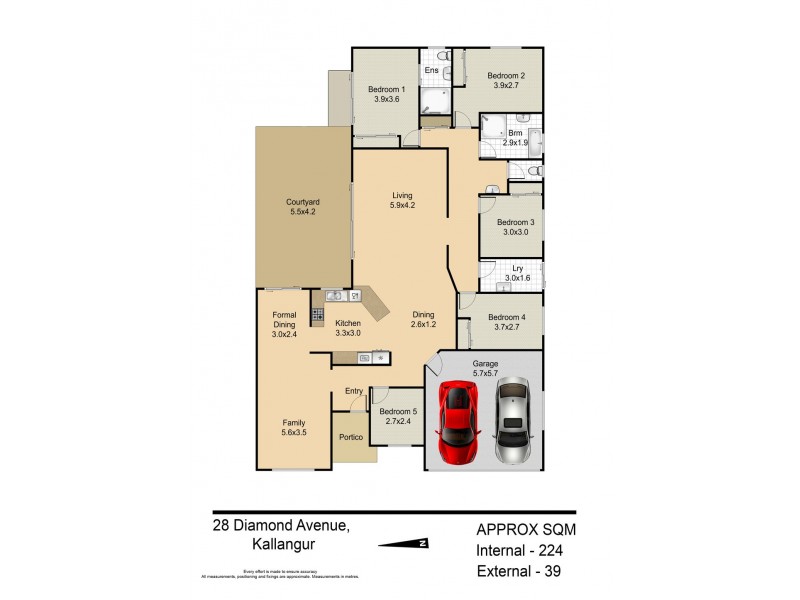 28 Diamond Ave, Kallangur QLD 4503 Floorplan