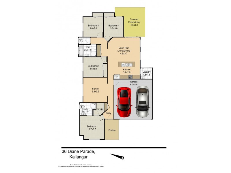 36 Diane Parade, Kallangur QLD 4503 Floorplan