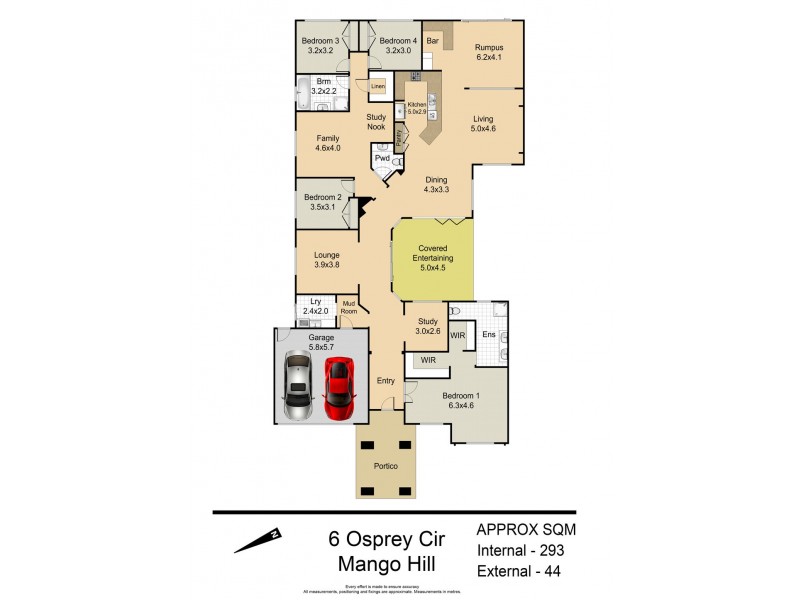 6 Osprey Court, Mango Hill QLD 4509 Floorplan