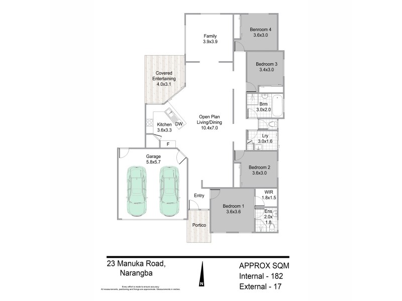 23 MANUKA RD, Narangba QLD 4504 Floorplan