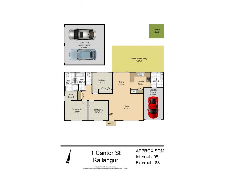 1 Cantor Street, Kallangur QLD 4503 Floorplan