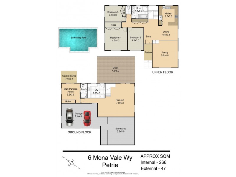 6 Mona Vale Way, Petrie QLD 4502 Floorplan