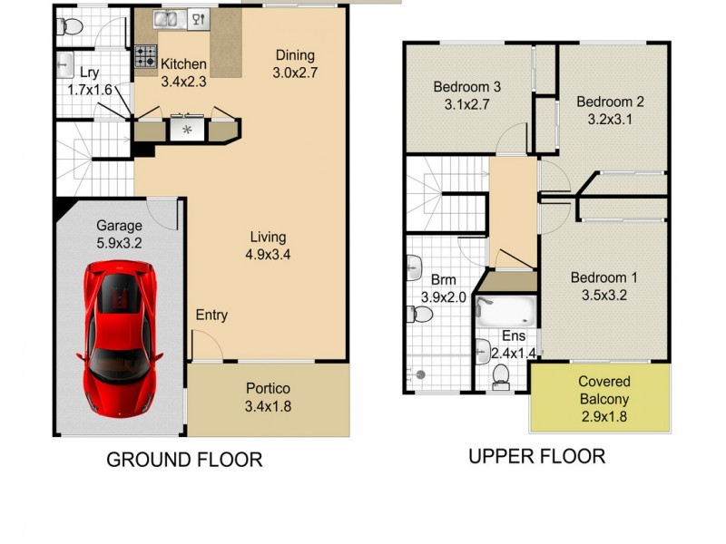 9/17-19 Magree Street, Kallangur QLD 4503 Floorplan