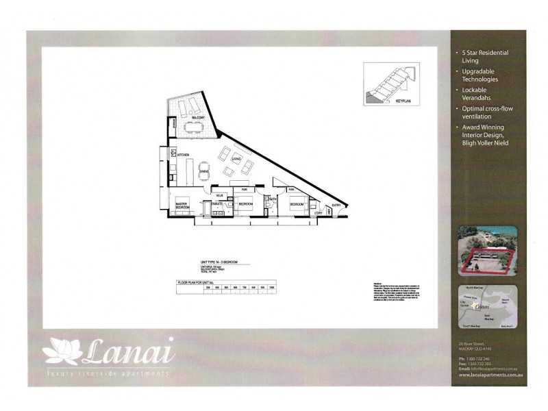 508/20 River Street, Mackay QLD 4740 Floorplan
