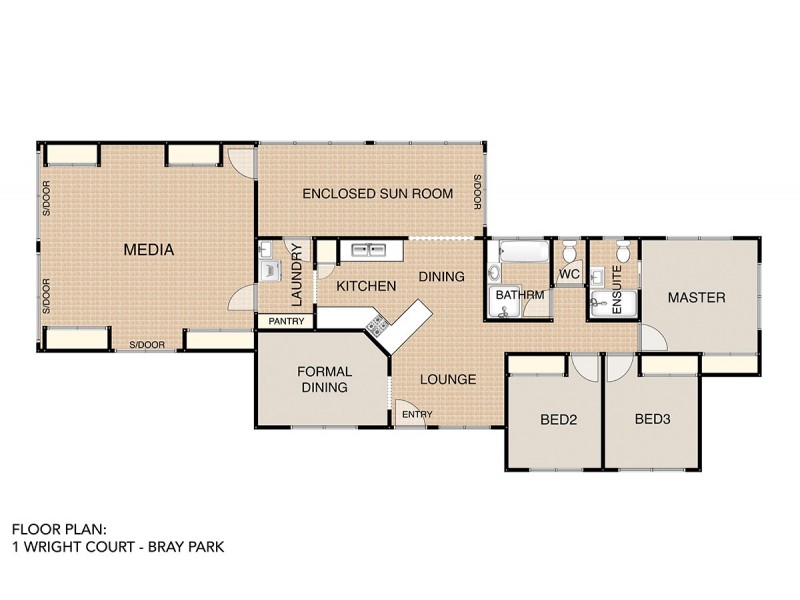 1 Wright Court, Bray Park QLD 4500 Floorplan