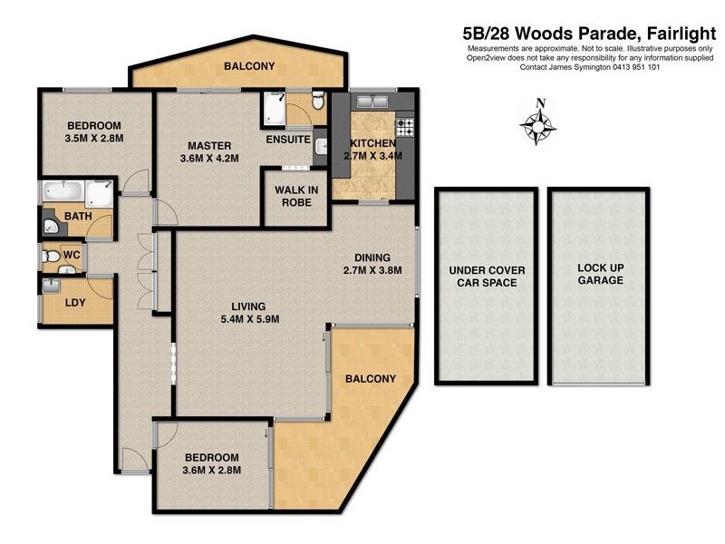 5B / 28 WOODS PDE, Fairlight NSW 2094 Floorplan