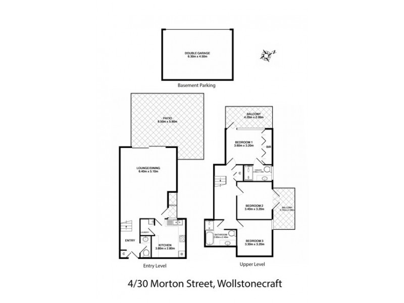 4/30 MORTON, Wollstonecraft NSW 2065 Floorplan