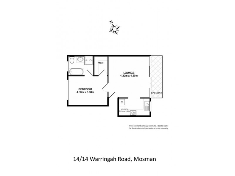 14/14 WARRINGAH RD, Mosman NSW 2088 Floorplan