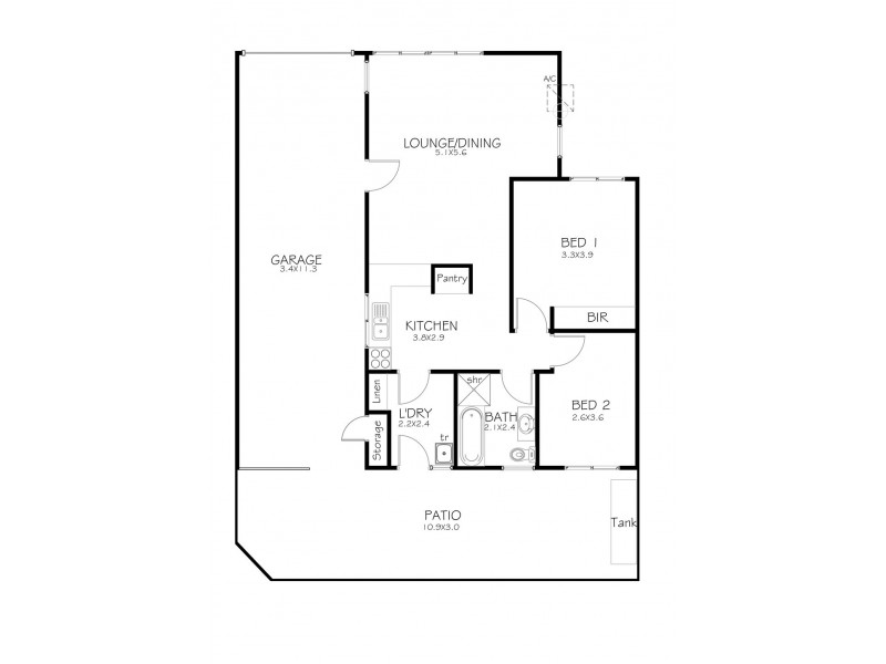 2/86 London Street, Port Lincoln SA 5606 Floorplan