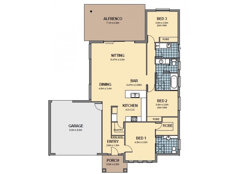 6 Azure Close, Port Lincoln SA 5606 Floorplan