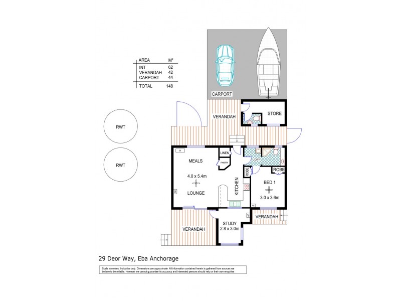 29 Deor way, EBA anchorage, Streaky Bay SA 5680 Floorplan