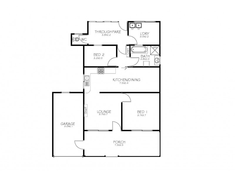 97 Mortlock Terrace, Port Lincoln SA 5606 Floorplan