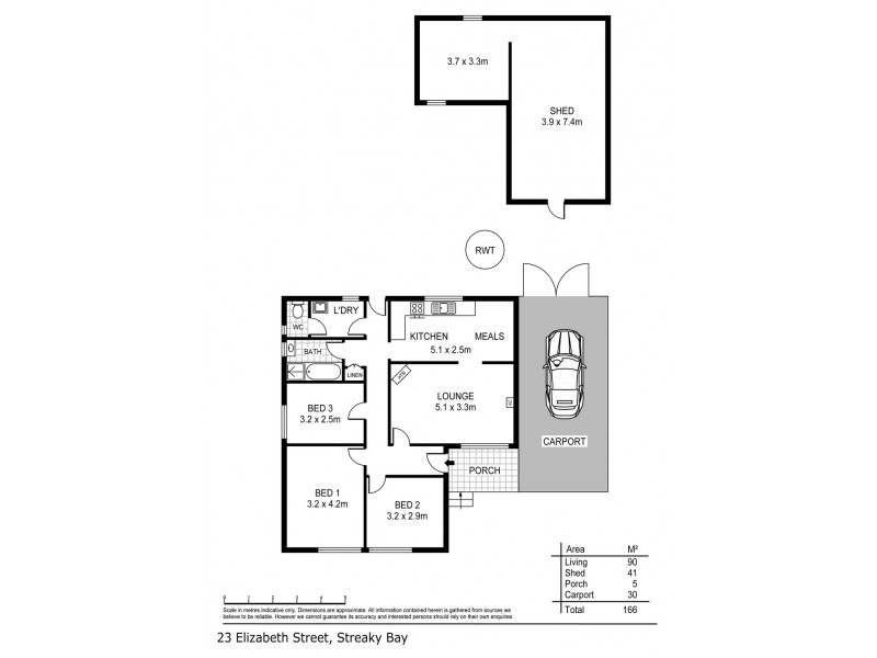 23 Elizabeth Street, Streaky Bay SA 5680 Floorplan