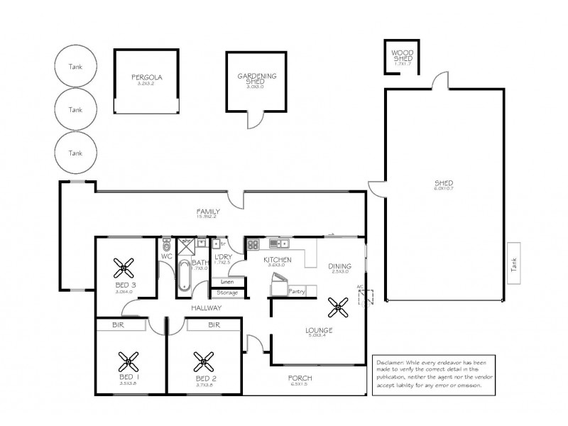 12 Dorward Street, North Shields SA 5607 Floorplan
