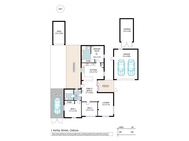 1 Kerley Street, Ceduna SA 5690 Floorplan