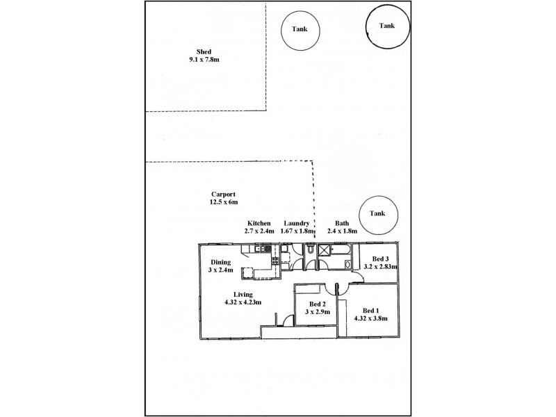 1 May Crescent, Ceduna SA 5690 Floorplan