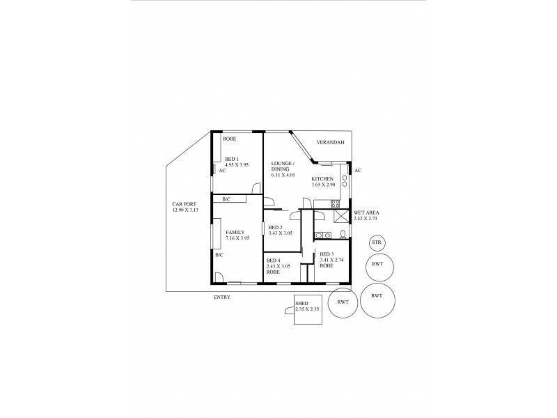 Lot 449 Woolshed Drive, Mount Dutton Bay SA 5607 Floorplan