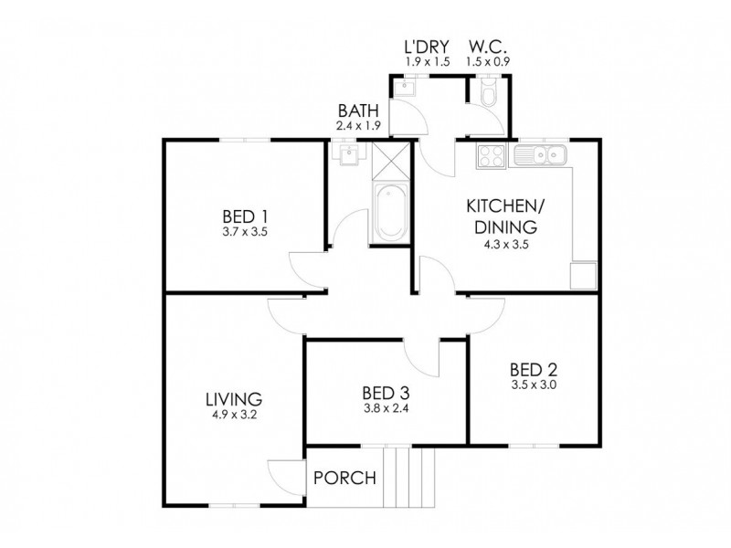 14 Koonella Street, Port Lincoln SA 5606 Floorplan