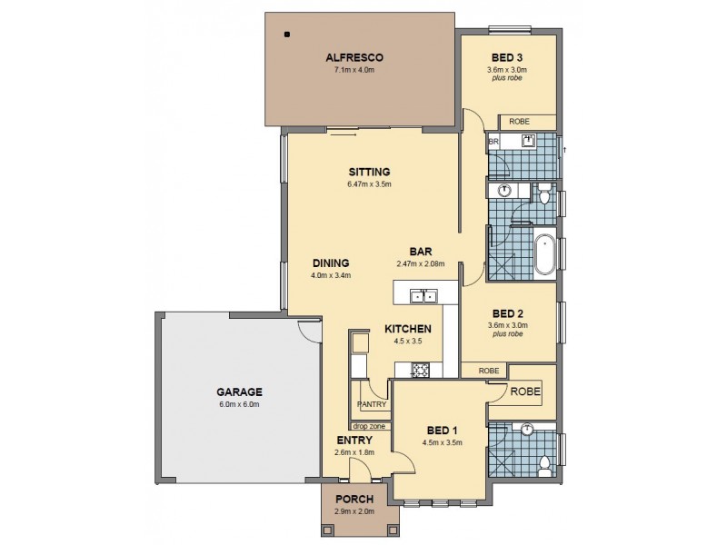 6 Azure Close, Port Lincoln SA 5606 Floorplan