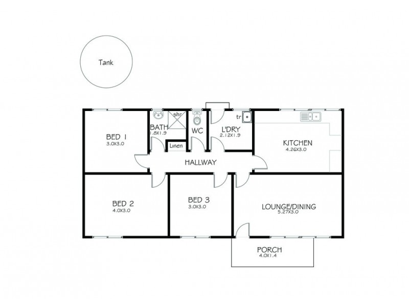 3 Fuss Street, Cummins SA 5631 Floorplan