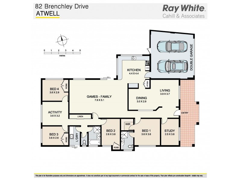 82 Brenchley Dr, Atwell WA 6164 Floorplan