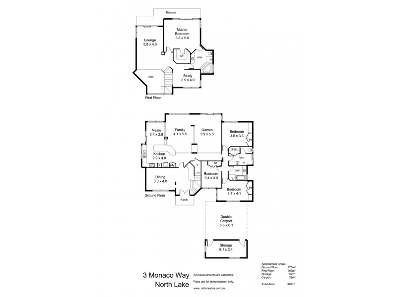 3 Monaco Avenue, North Lake WA 6163 Floorplan