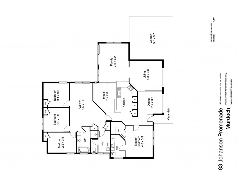 83 Johanson Promenade, Murdoch WA 6150 Floorplan