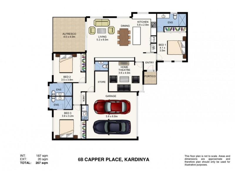 6b Capper Place, Kardinya WA 6163 Floorplan
