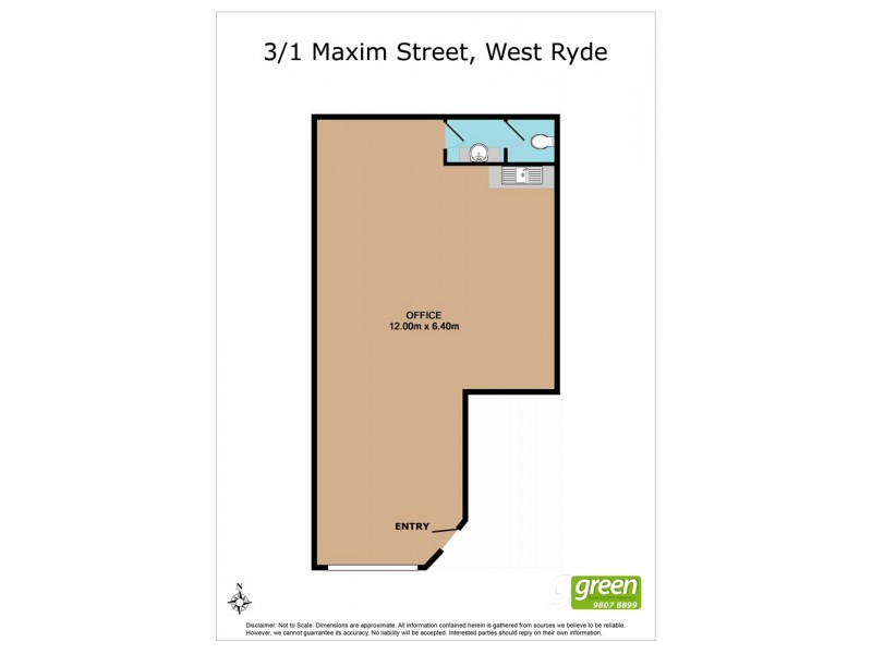 3/1 Maxim Street, West Ryde NSW 2114 Floorplan