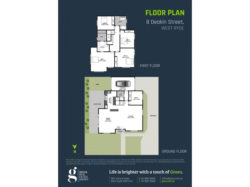8 Deakin Street, West Ryde NSW 2114 Floorplan
