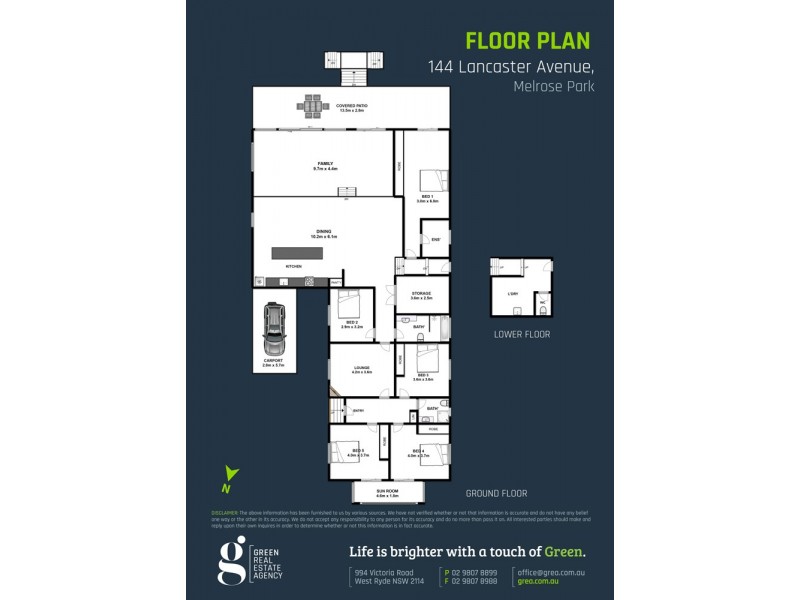 144 Lancaster Avenue, Melrose Park NSW 2114 Floorplan