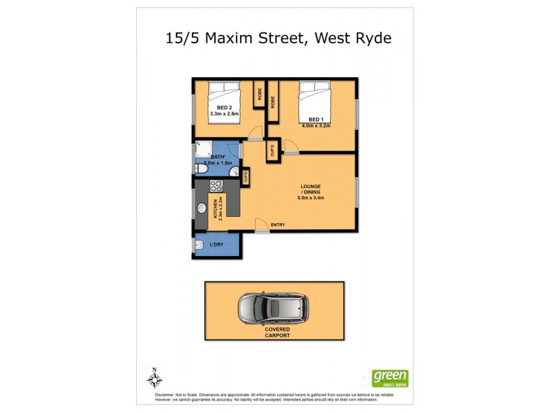 15/5 Maxim Street, West Ryde NSW 2114 Floorplan