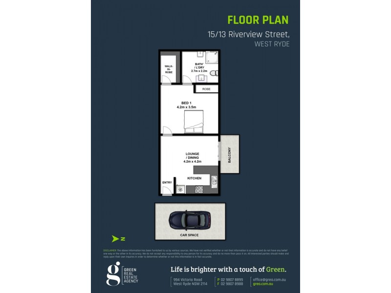 15/13 Riverview Street, West Ryde NSW 2114 Floorplan