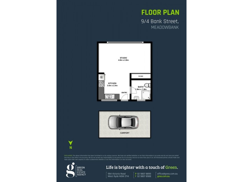 9/4 Bank Street, Meadowbank NSW 2114 Floorplan