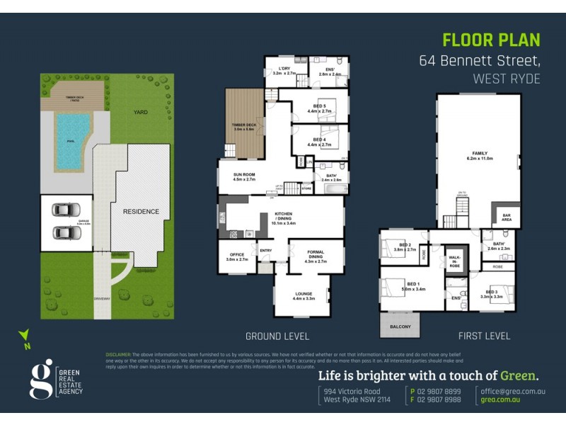 64 Bennett Street, West Ryde NSW 2114 Floorplan