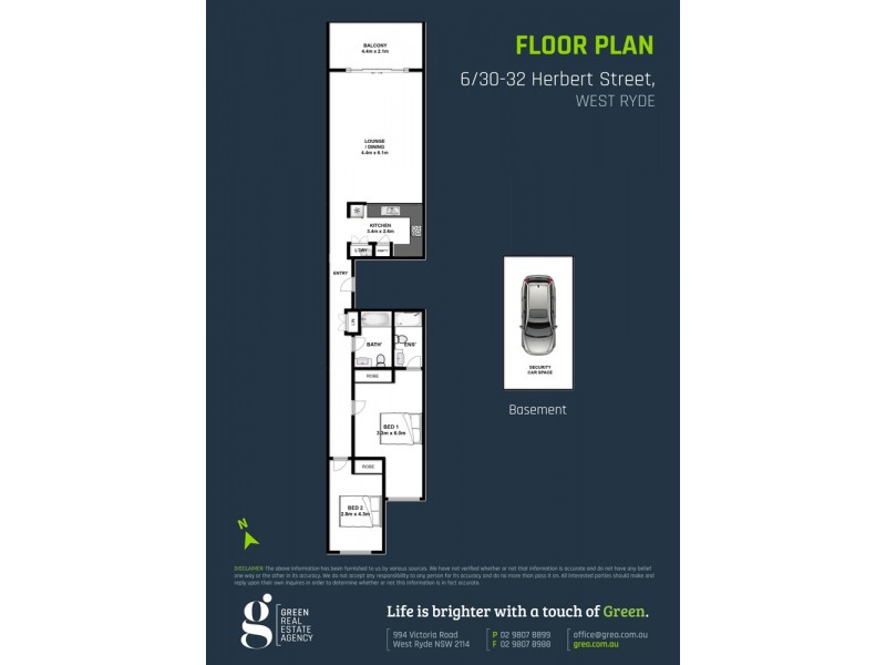 6/30 Herbert Street, West Ryde NSW 2114 Floorplan